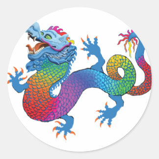 Colourful Dragon Sticker