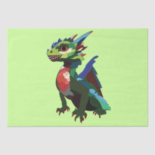 Colourful Dragon Tissue Paper