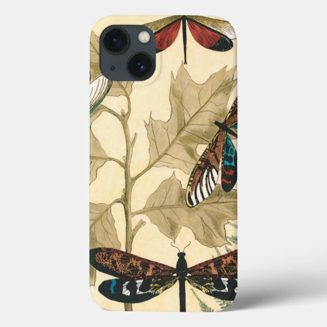 Colourful Dragonflies Floating Above Leaves Case-Mate iPhone Case (Back)