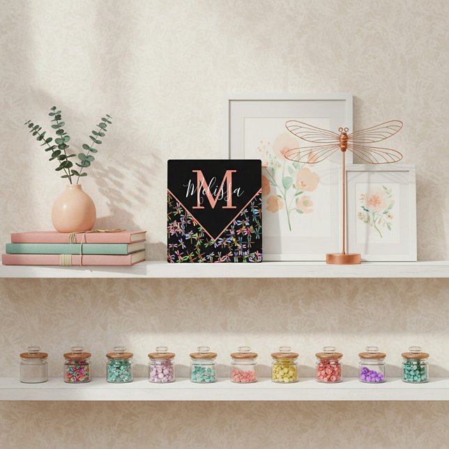 Colourful dragonflies personalized   plaque (Creator Uploaded)