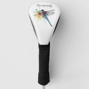 Colourful Dragonfly customizable Golf Head Cover