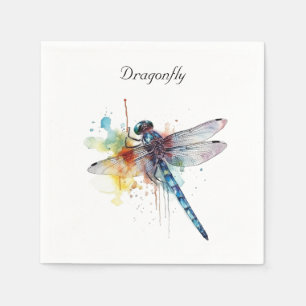 Colourful Dragonfly customizable Napkin