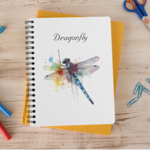 Colourful Dragonfly customizable Notebook