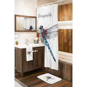 colourful dragonfly customizable  wash cloth