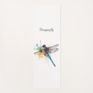 Colourful Dragonfly customizable Yoga Mat