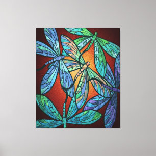Colourful Dragonfly Lover Canvas Print