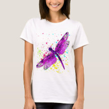 Colourful dragonfly t-shirt