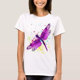 Colourful dragonfly t-shirt