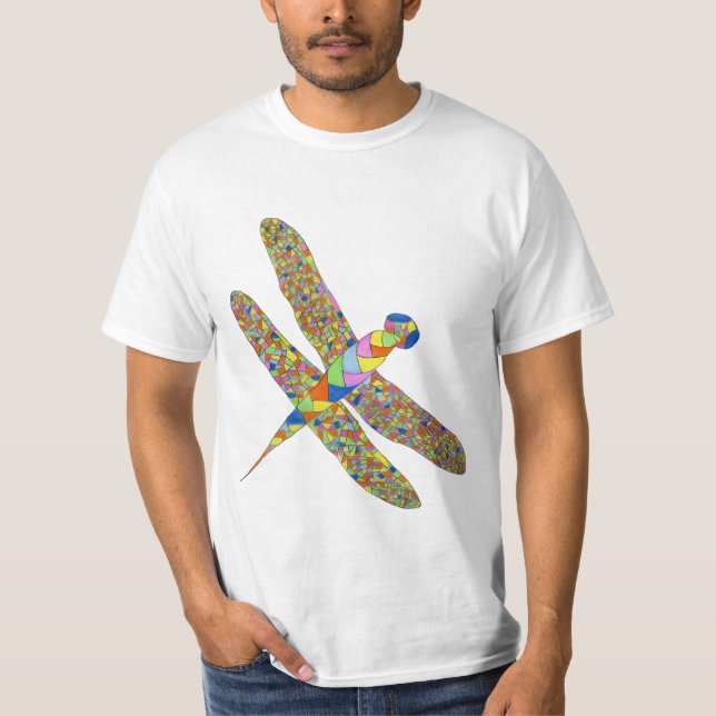 Colourful Dragonfly T-Shirt (Front)
