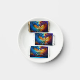 Colourful Dragons in Love 2-Sided Chocolate Wrappe
