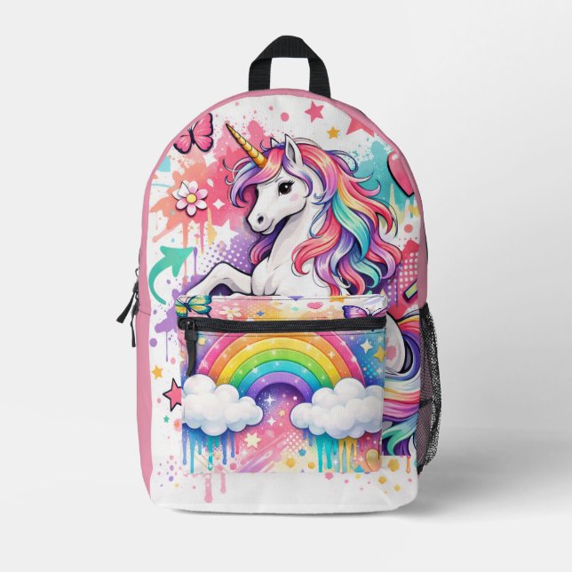 Colourful Dream butterfly backpack (Front)