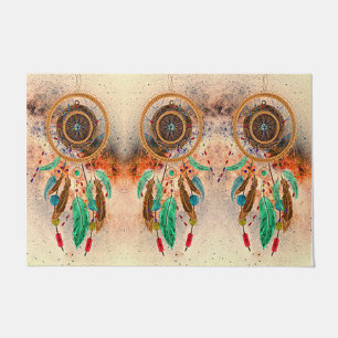 Colourful Dream Catcher Printed Doormat, Home Deco Doormat