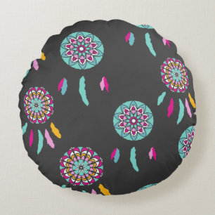 colourful dreamcatcher pillow