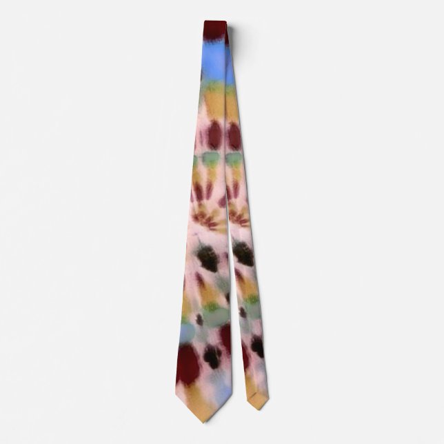 Colourful Dreamy Tie Dye Necktie (Front)