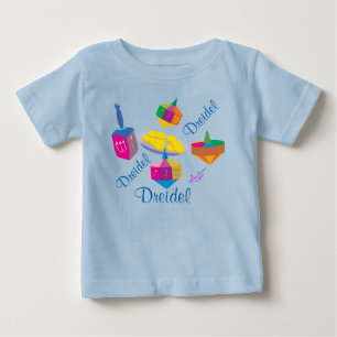 Colourful Dreidels Baby T-Shirt