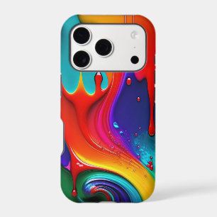 Colourful dripping paint