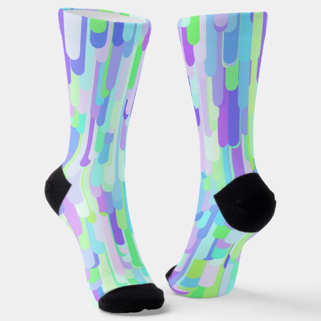 Colourful Drips Socks (Angled)