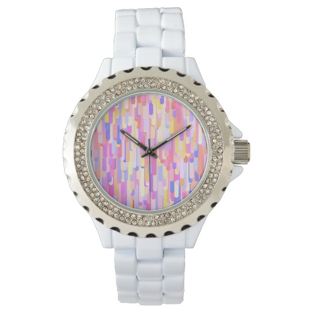 Colourful Drips  Watch (Front)
