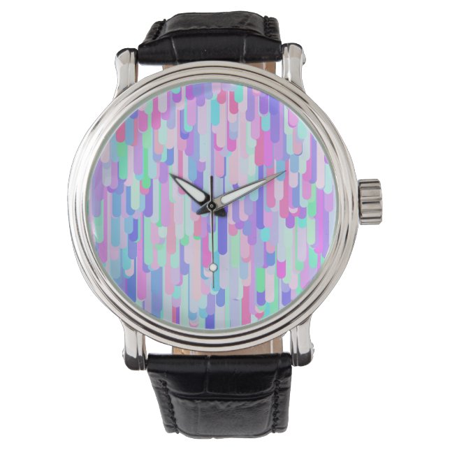 Colourful Drips  Watch (Front)