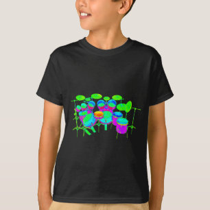 Colourful Drum Kit T-Shirt