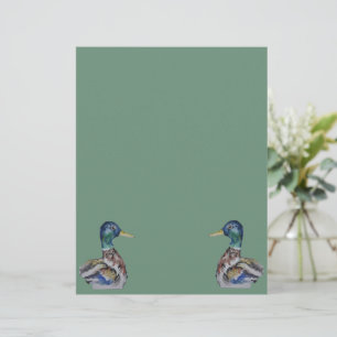 Colourful duck letterhead