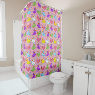 Colourful Ducks Shower Curtain