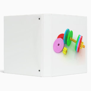 Colourful Dumbbells Ring Binger Binder