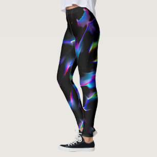 Colourful dunes under night darkness leggings
