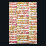 Colourful Dutch Houses Amsterdam Pattern Red Yello Kitchen Towel<br><div class="desc">Decorate your kitchen with this cool towel. Makes a great housewarming or anniversary gift! 
You can customize it and add text too.
Check my shop for lots more colours and patterns plus matching kitchen stuff!</div>
