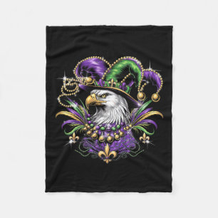 Colourful Eagle Design For Mardi Gras Party Celebr Fleece Blanket