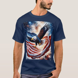 Colourful Eagle in Flight T-Shirt