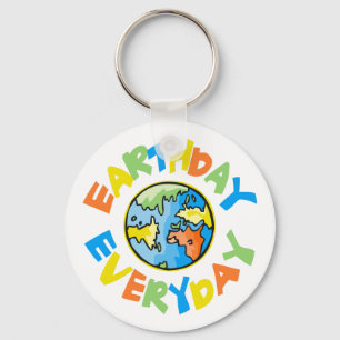 Colourful Earth Day Keychain