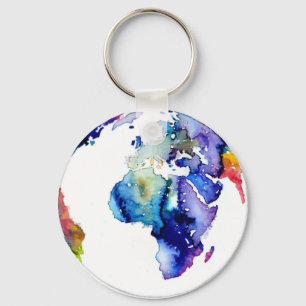 Colourful Earth Keychain