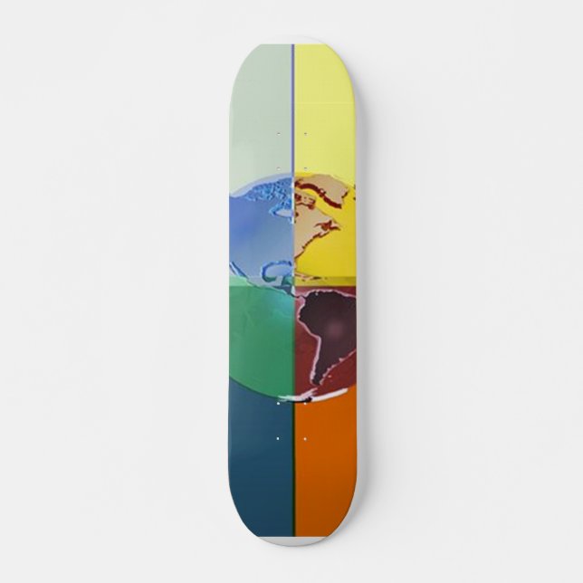 Colourful Earth of Skateboard (Front)