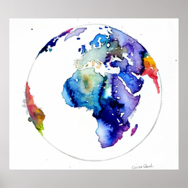 Colourful Earth Poster (Front)