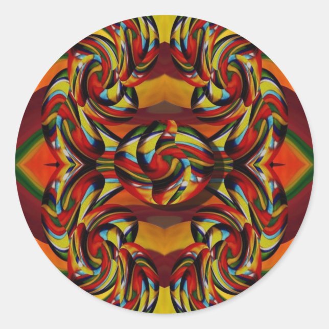 Colourful Earth Tones Stickers (Front)