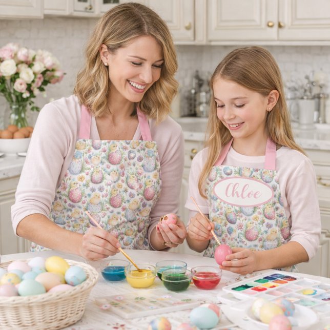 Colourful Easter Apron with Pastel Egg Design (Creator Uploaded)