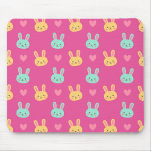 Colourful Easter Bunnies Pattern   Mousepad