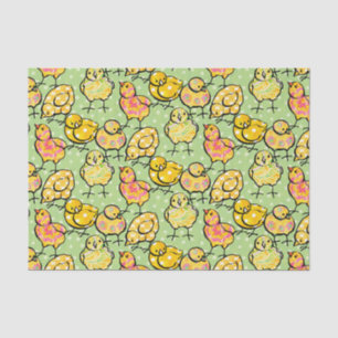 Colourful Easter Chicks Tissue Paper