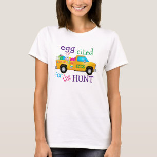 Colourful Easter Egg Hunt Bunny Truck T-Shirt