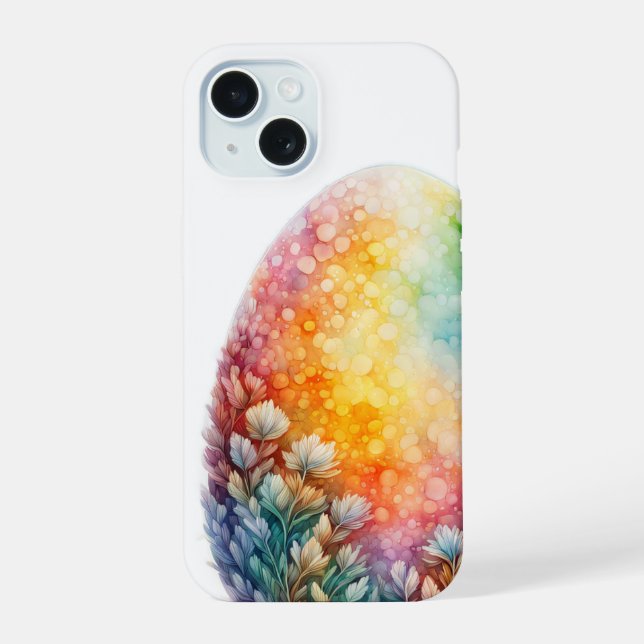 Colourful easter egg iPhone 15 case (Back)