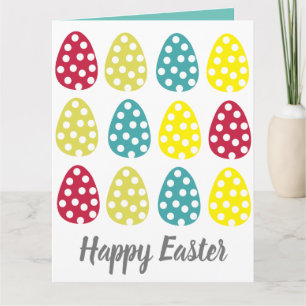Colourful Easter Eggs Card