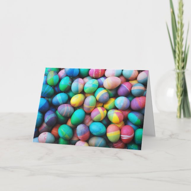 Colourful Easter Eggs - Card (Front)