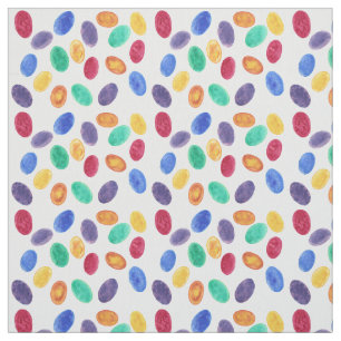 Colourful Easter Eggs Choose Background Colour Fabric