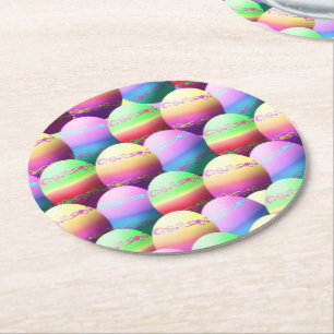 Colourful Easter Eggs Coasters