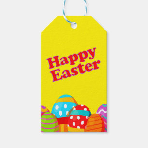 Colourful Easter Eggs – Happy Easter Gift Tags