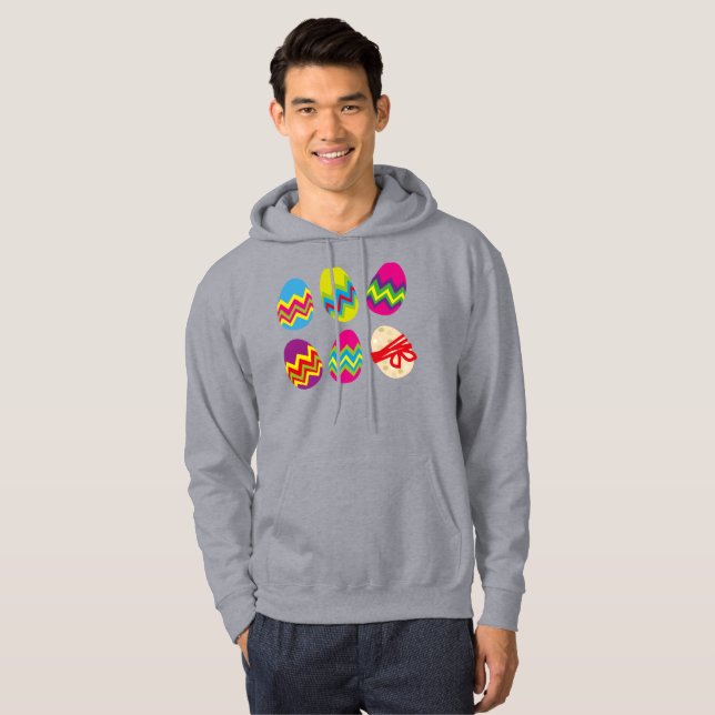 colourful easter eggs hoodie (Front Full)