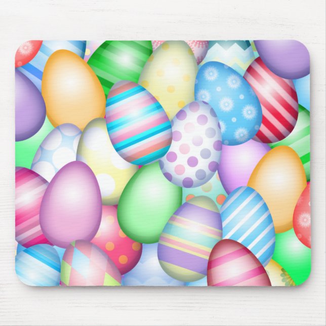 Colourful Easter Eggs Mouse Pad (Front)
