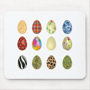 colourful easter eggs mouse pad