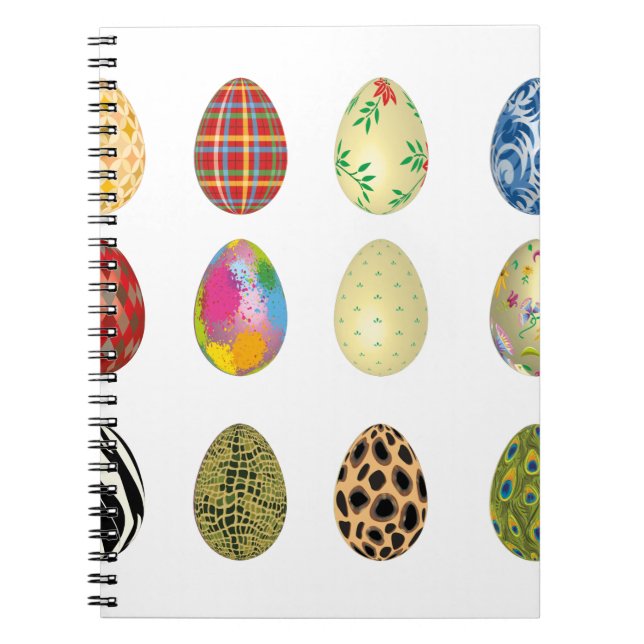 colourful easter eggs notebook (Front)